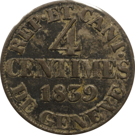 4 centymy 1839 genewa szwajcaria a-min